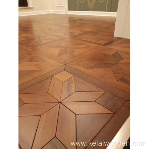 black walnut engineered parquet design wooden flooring